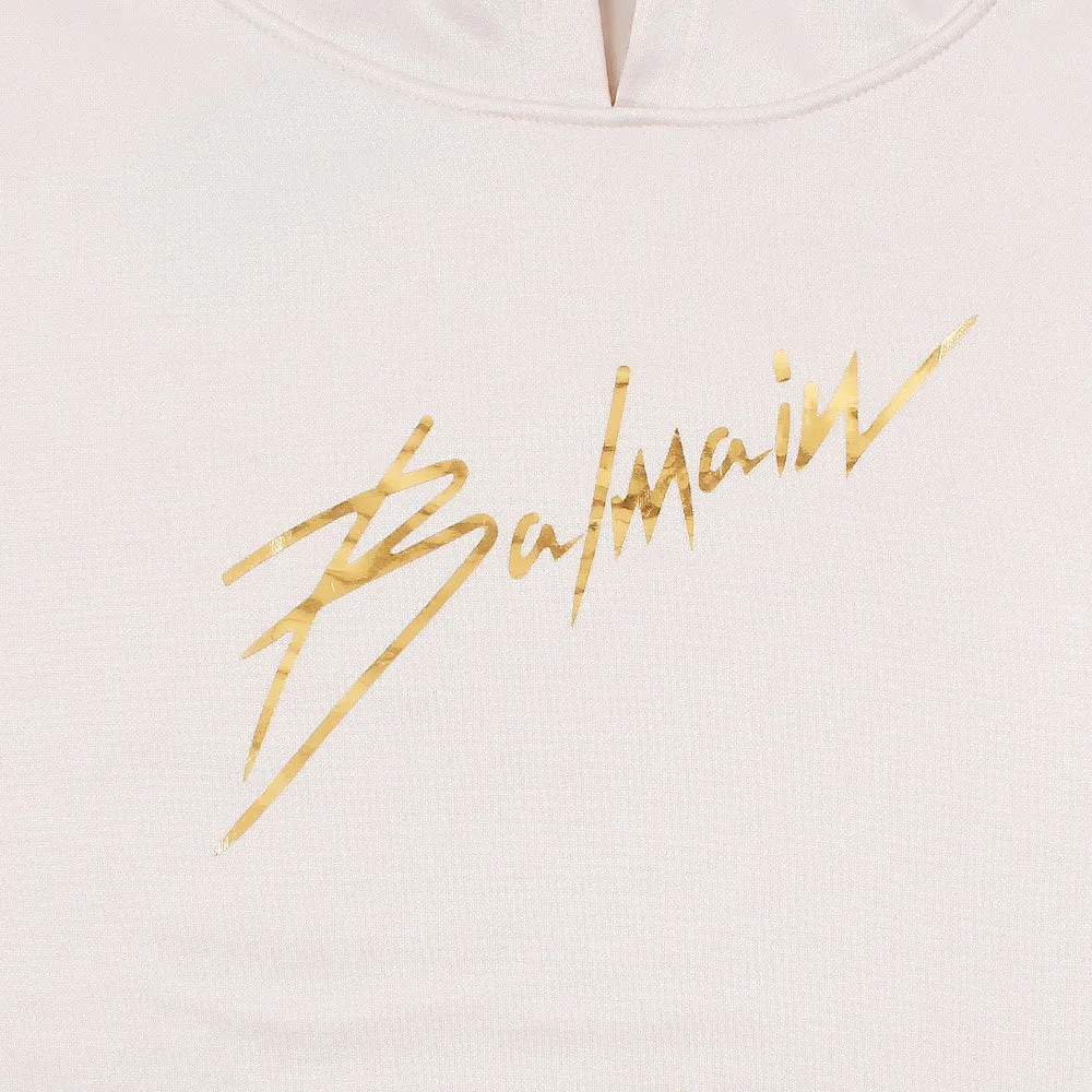 Balmain Off-White Golden S Hoodie