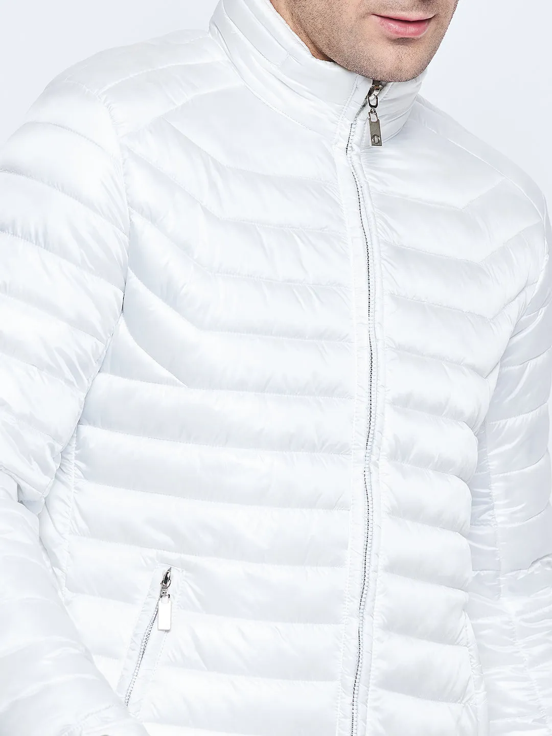 Camla Barcelona White Puffer Jacket For Men