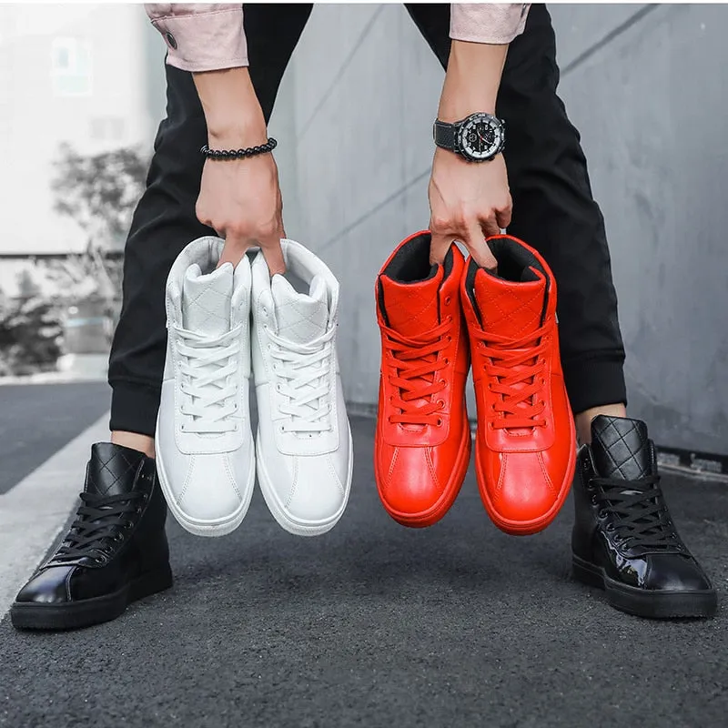 Chaussures PP Mode luxe Brillantes / Chaussures Hommes luxe chic PP / Sneakers High top British Design