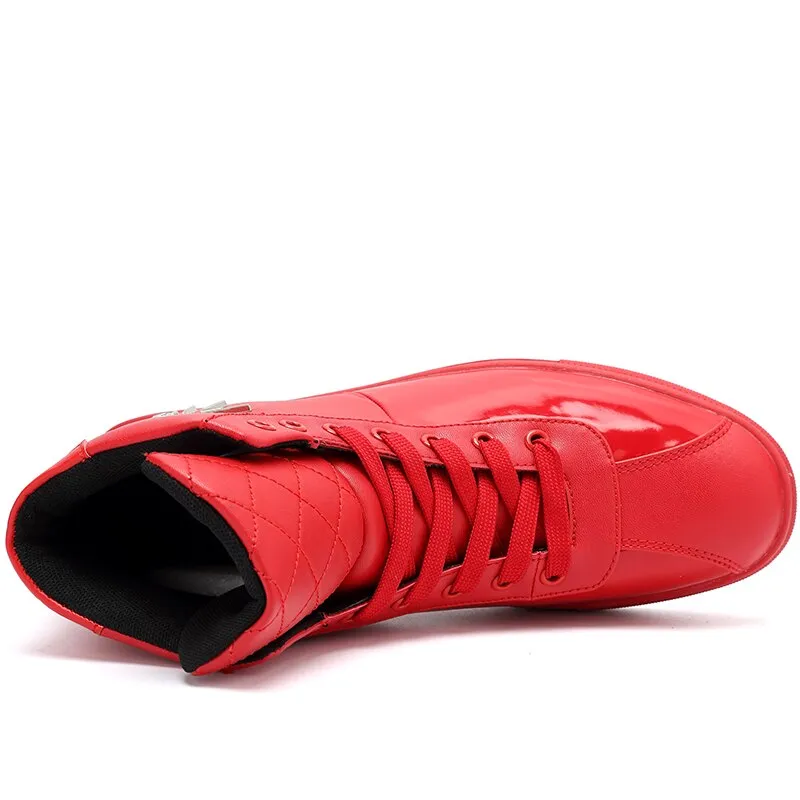 Chaussures PP Mode luxe Brillantes / Chaussures Hommes luxe chic PP / Sneakers High top British Design