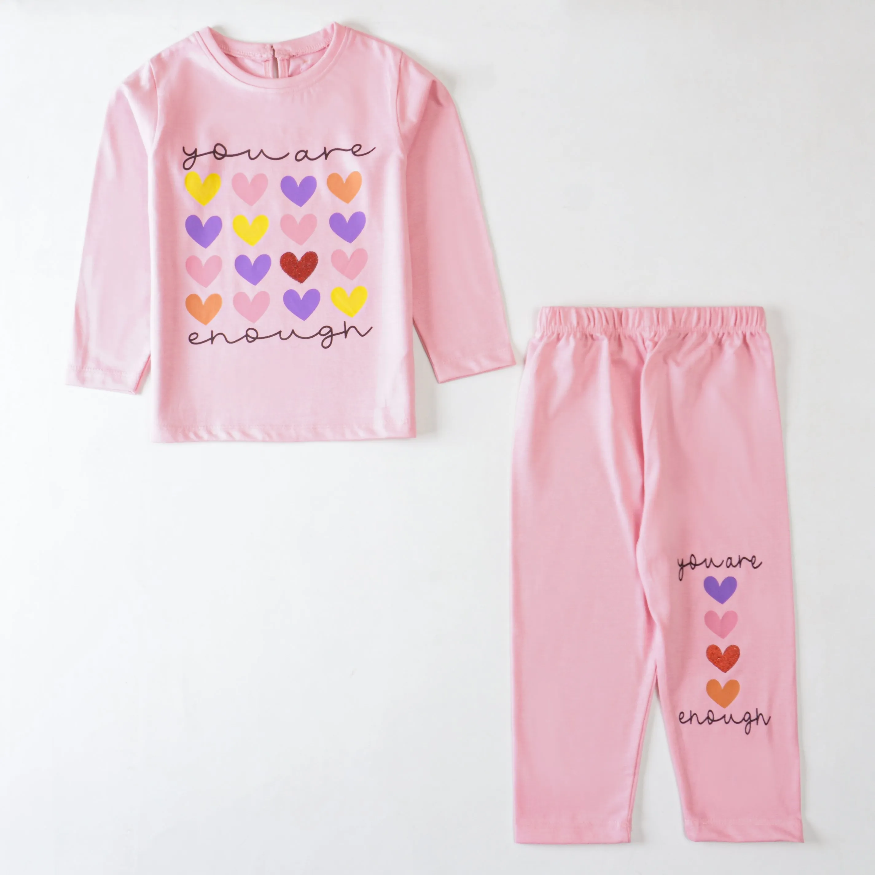 Girls Printed Full Sleeve Suit