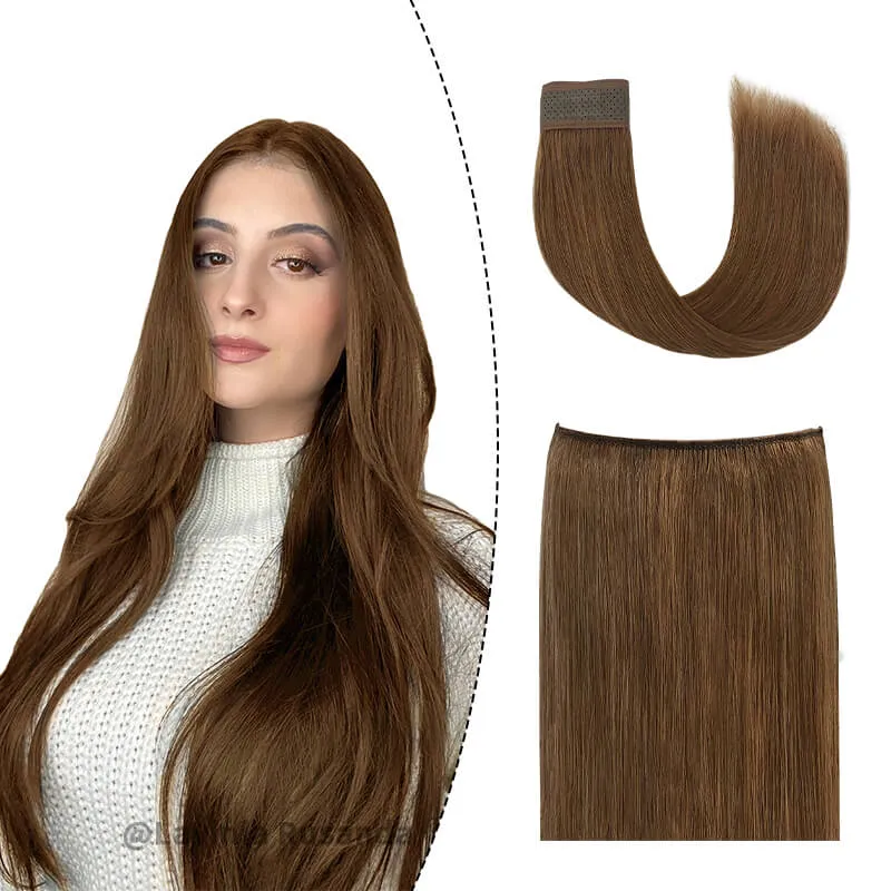 Halo Human Hair Extensions For Thin Hair Full Volume All Shades
