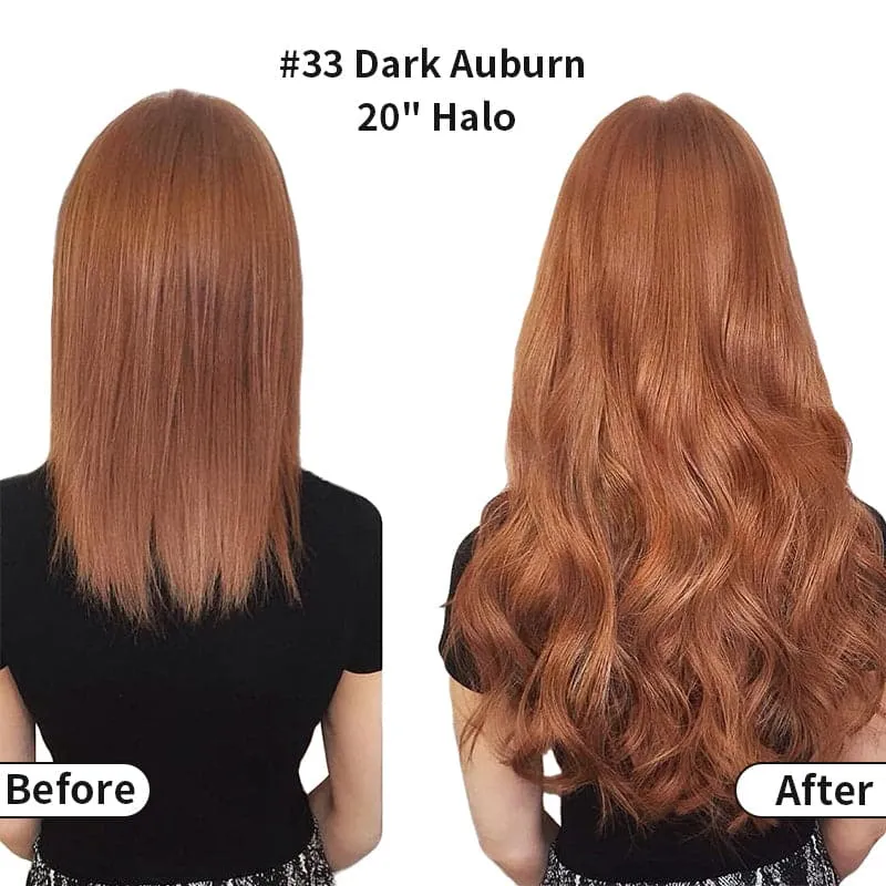 Halo Human Hair Extensions For Thin Hair Full Volume All Shades