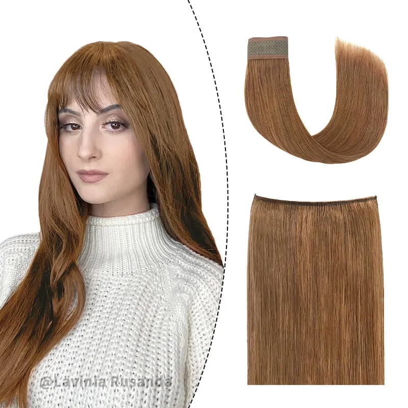 Halo Human Hair Extensions For Thin Hair Full Volume All Shades