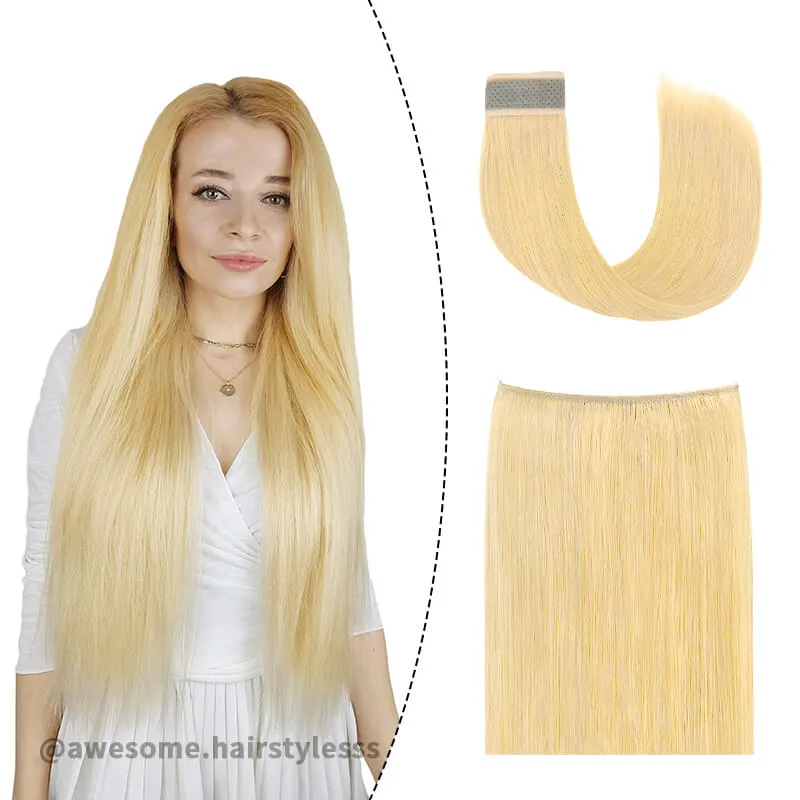 Halo Human Hair Extensions For Thin Hair Full Volume All Shades