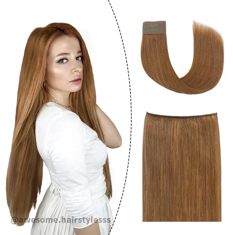 Halo Human Hair Extensions For Thin Hair Full Volume All Shades