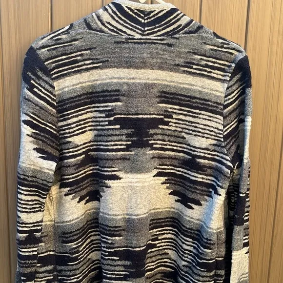 Lucky Brand Open Front Cardigan size XL Aztec Southwestern Boho Hippie New