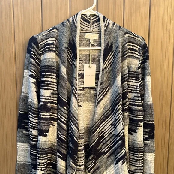 Lucky Brand Open Front Cardigan size XL Aztec Southwestern Boho Hippie New