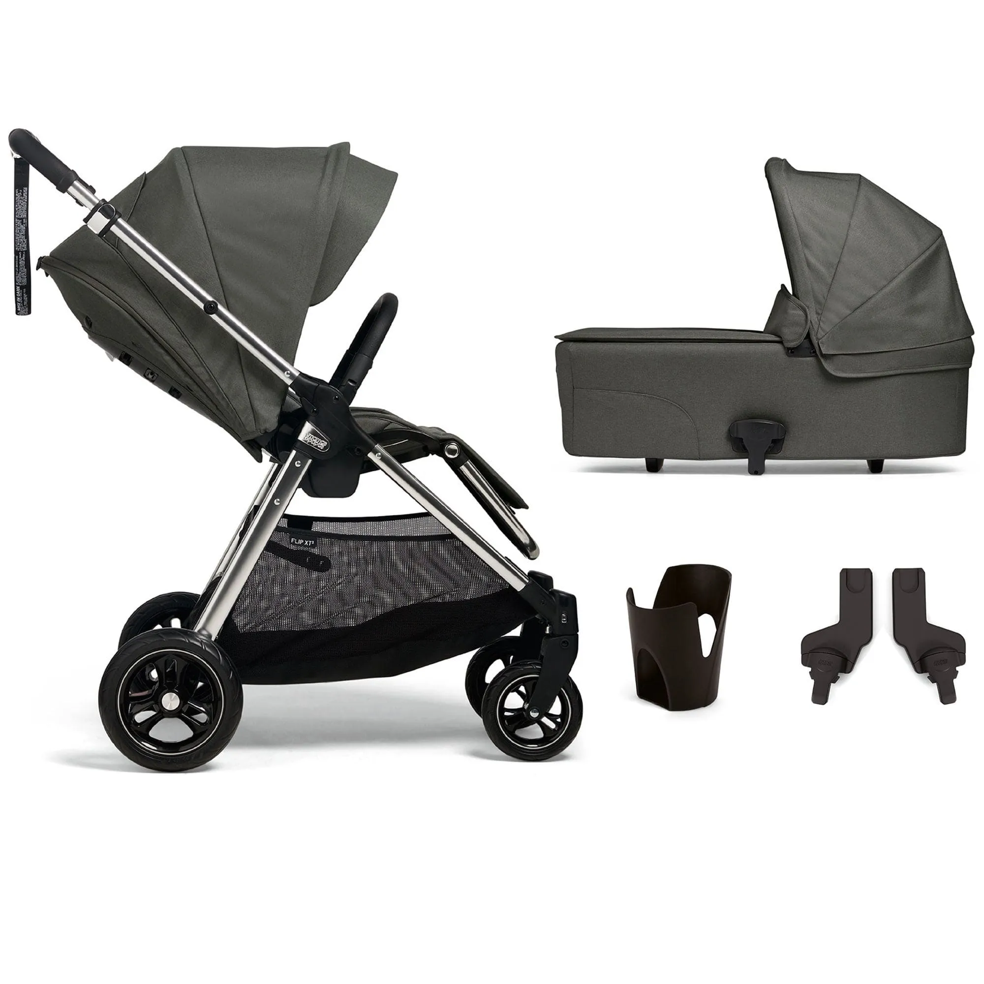 Mamas & Papas Flip XT³ 4 Piece Starter Bundle - Harbour Grey