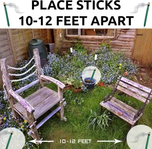 Mosquito Repellent Sticks Extra-Thick - Outdoor Use Reaches Up to 10-12 feet - Each Stick Burns for Hours