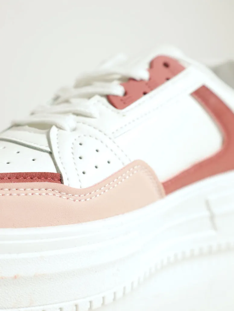 Platform Multipane Sneaker - Mink