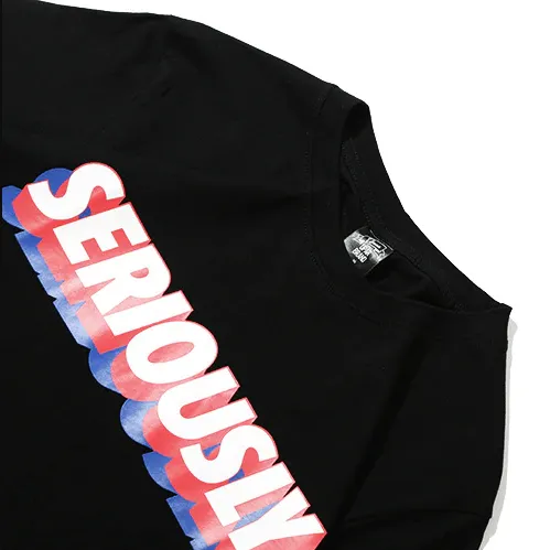 "SERIOUSLY" T-shirt Blanc Oversize-streetwear - URB1™