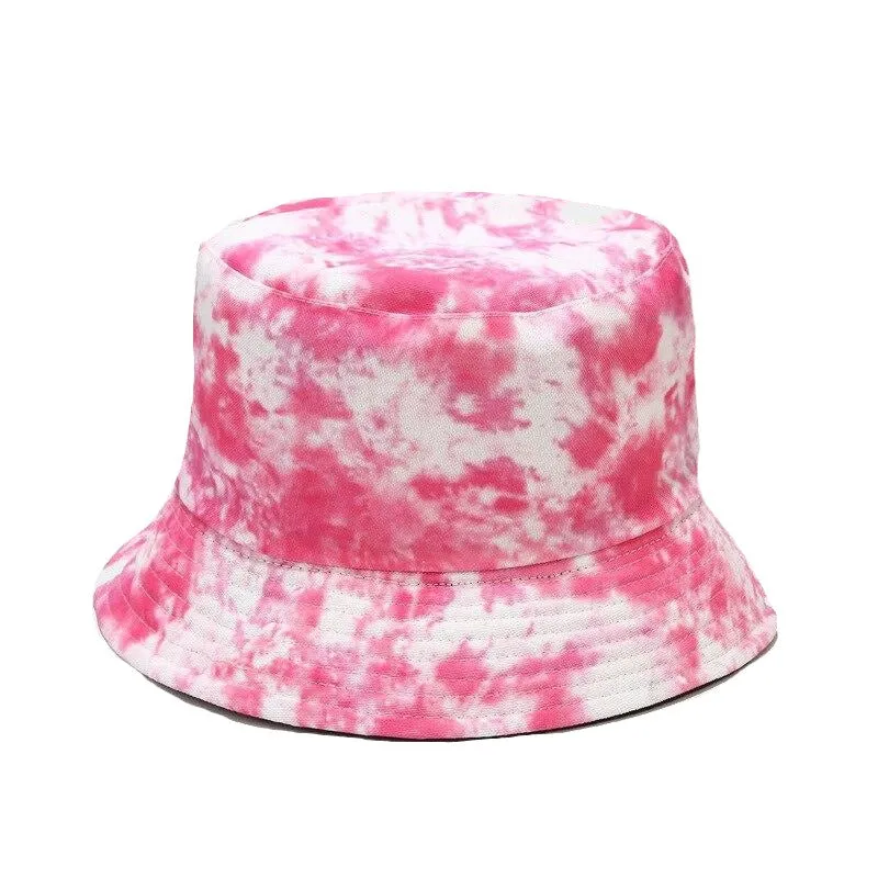 "TIE AND DYE" Chapeau Bob Imprimé Bleu Foncé - URB1™