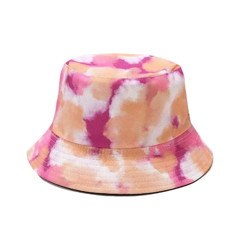 "TIE AND DYE" Chapeau Bob Imprimé Bleu Foncé - URB1™