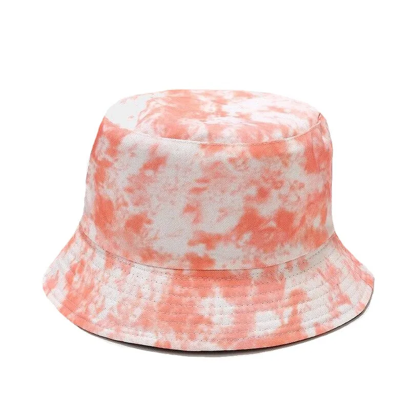"TIE AND DYE" Chapeau Bob Imprimé Bleu Foncé - URB1™