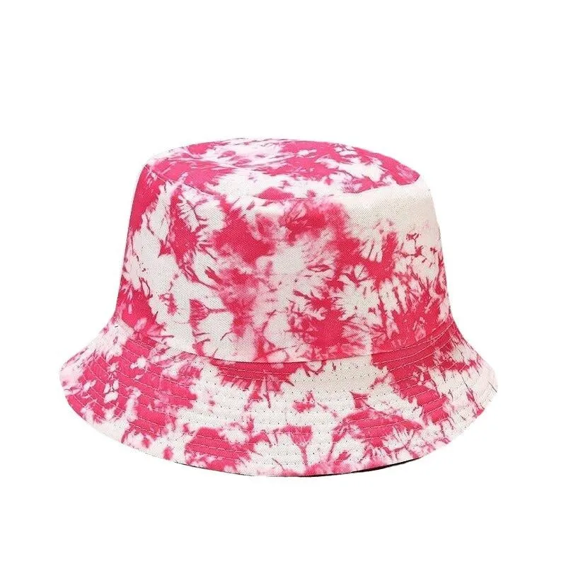 "TIE AND DYE" Chapeau Bob Imprimé Bleu Foncé - URB1™