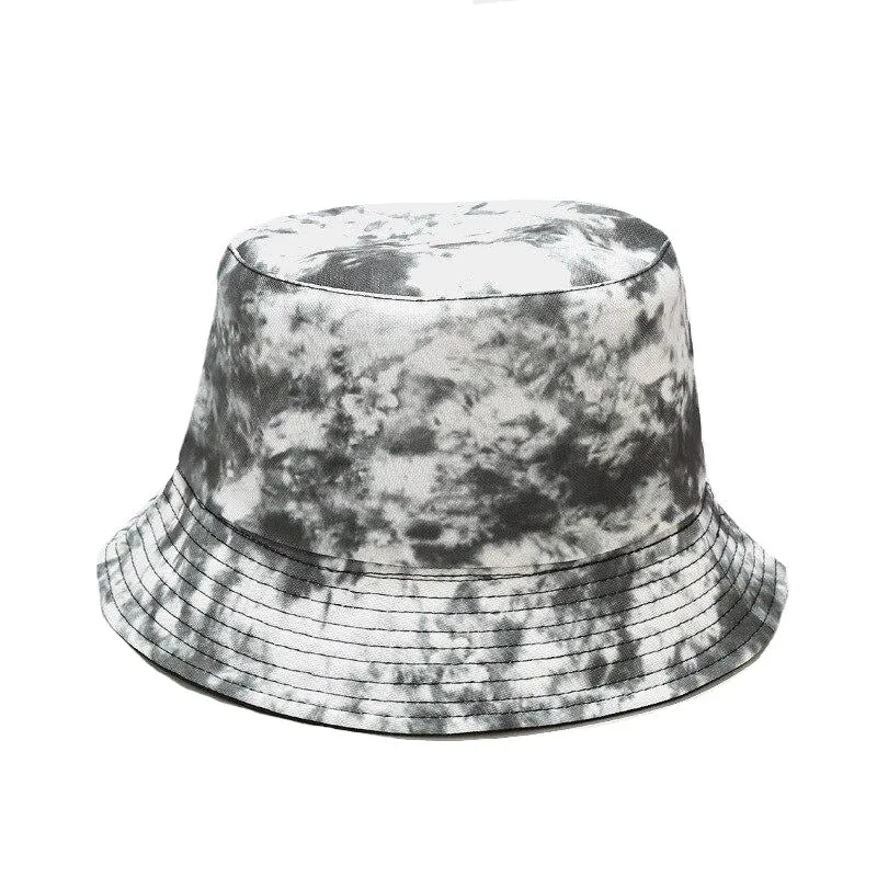 "TIE AND DYE" Chapeau Bob Imprimé Bleu Foncé - URB1™