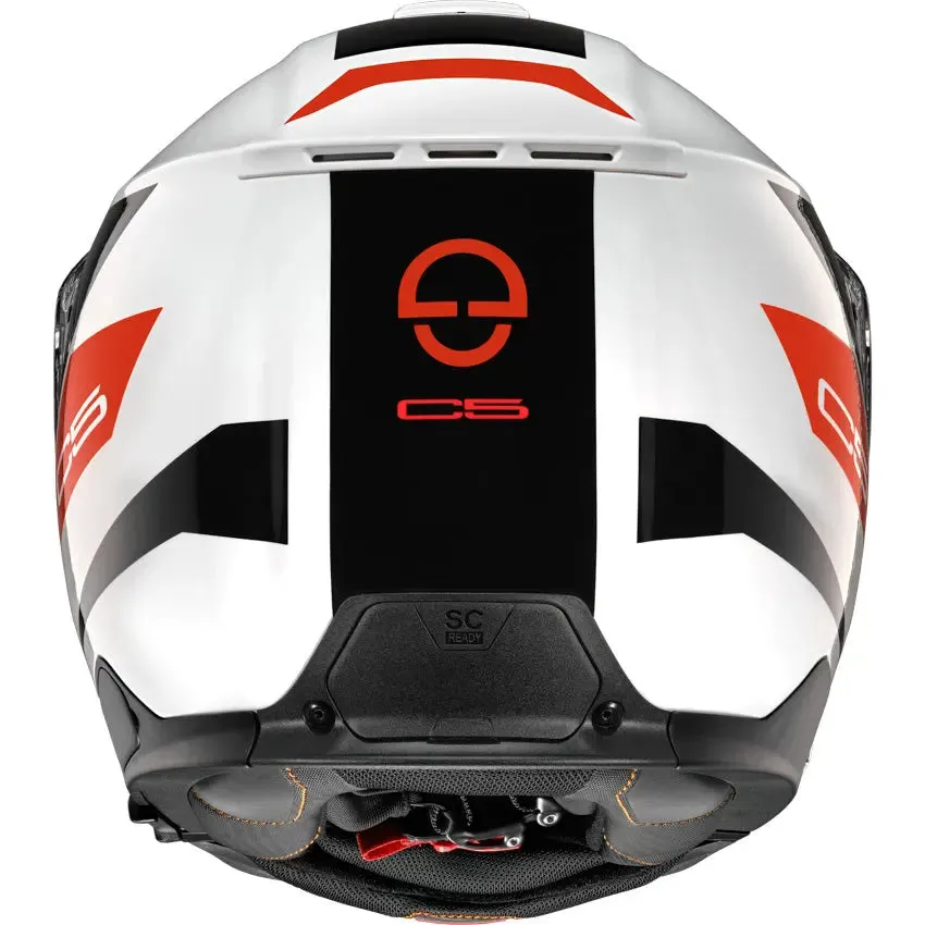 Schuberth C5 Eclipse Helmet (White/Red)