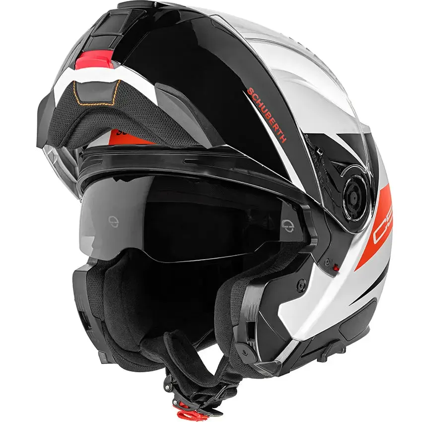 Schuberth C5 Eclipse Helmet (White/Red)