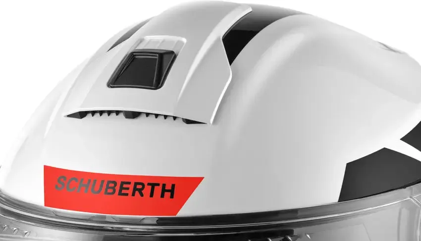 Schuberth C5 Eclipse Helmet (White/Red)