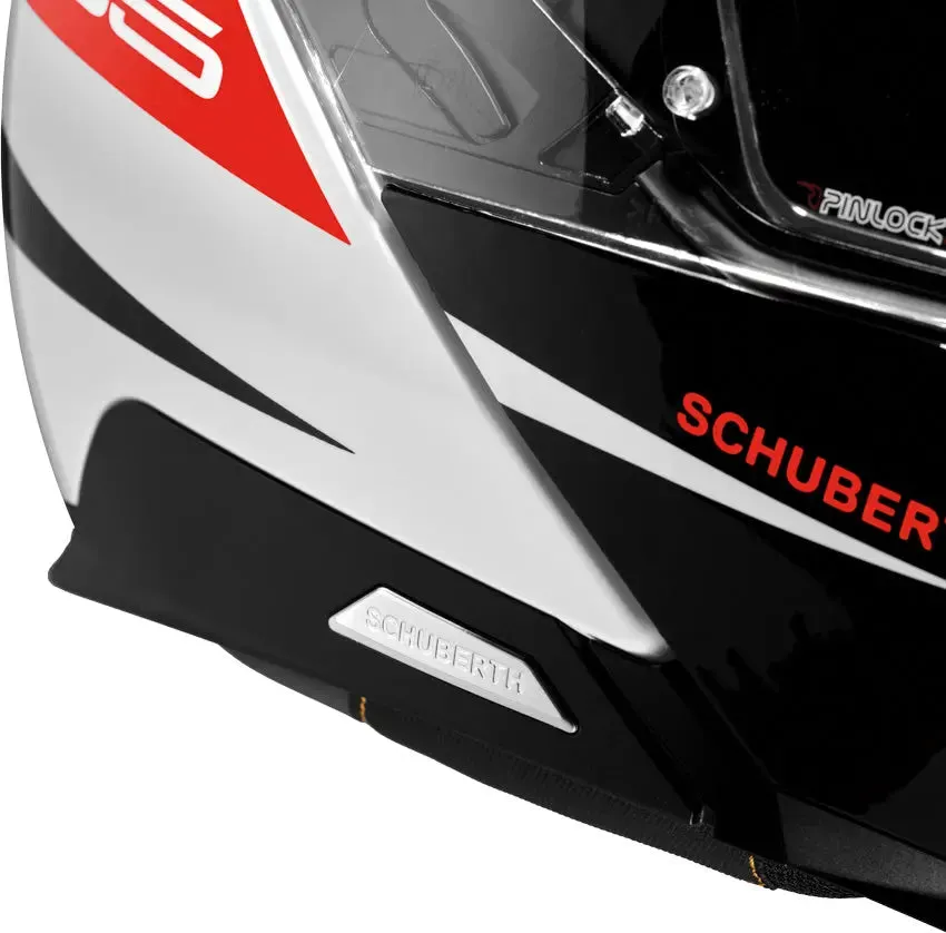 Schuberth C5 Eclipse Helmet (White/Red)