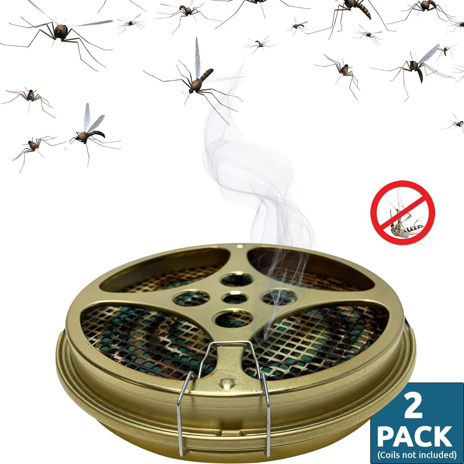 W4W Mosquito Repellent Coils - Outdoor Use Reaches Up to 10 feet - Each Burns for 5-7 Hours