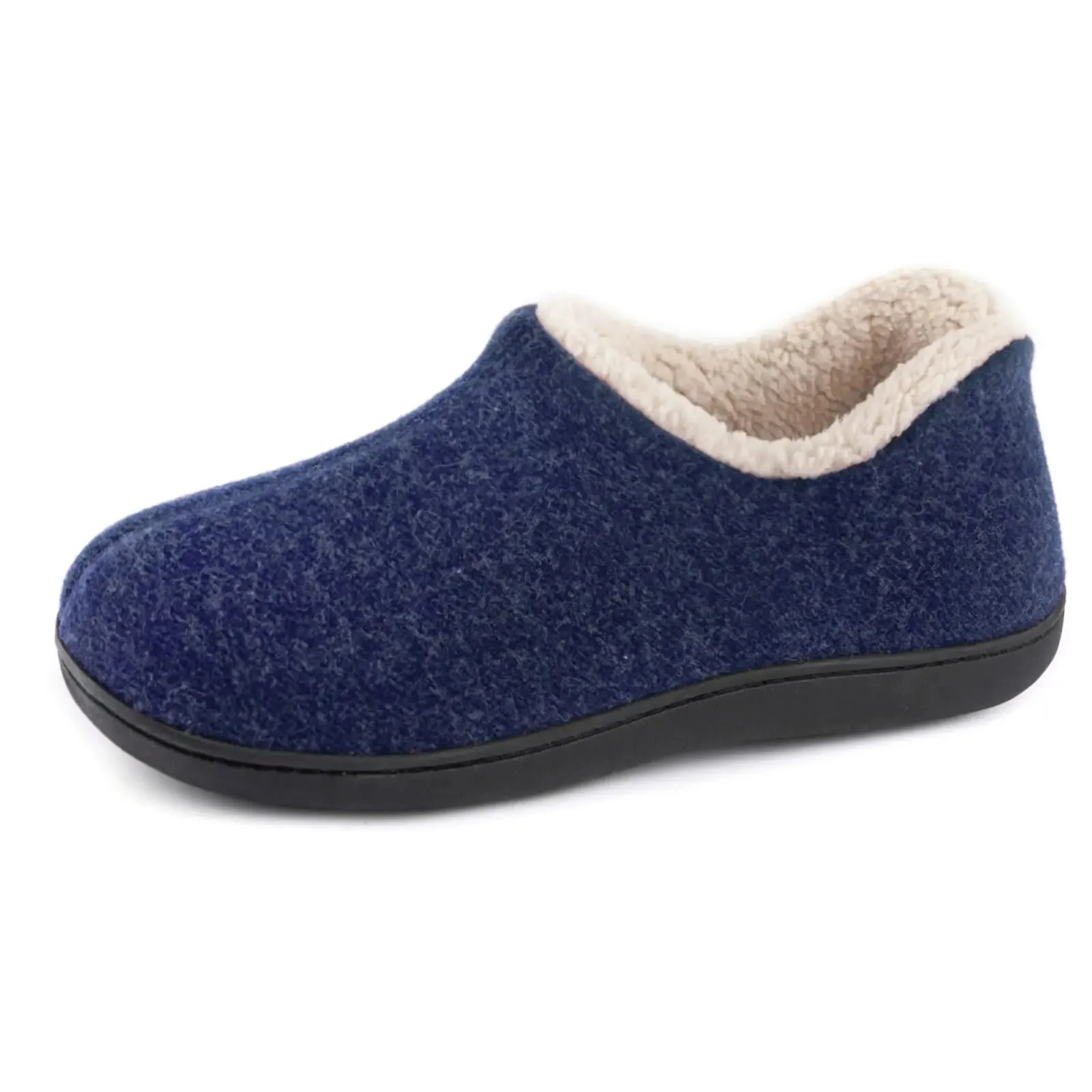Winter Indoor Loafers Home Slippers Women Classic Cozy Faux Plush Slippers And Outdoor Warm Closed Non-Slip Rubber Shoes