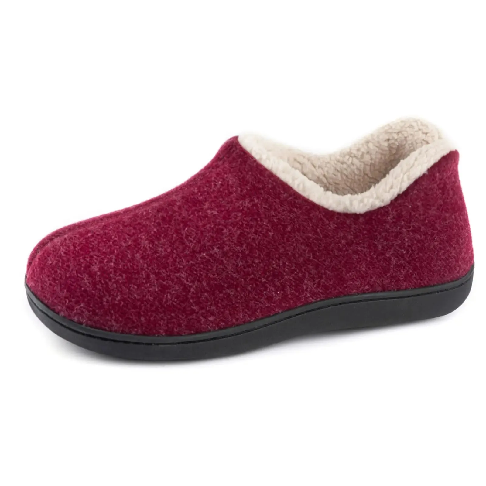 Winter Indoor Loafers Home Slippers Women Classic Cozy Faux Plush Slippers And Outdoor Warm Closed Non-Slip Rubber Shoes